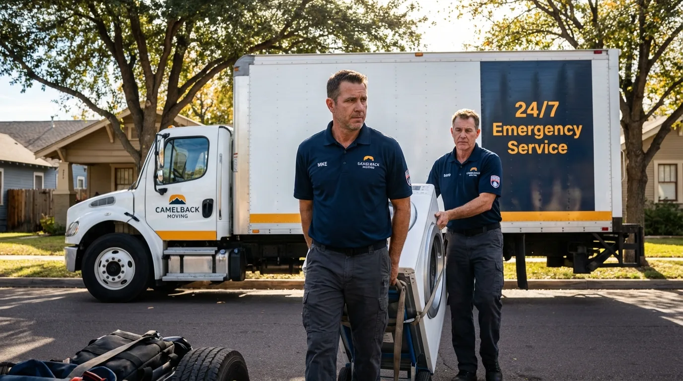CamelBack Moving crew loading furniture in Sand Springs, OK